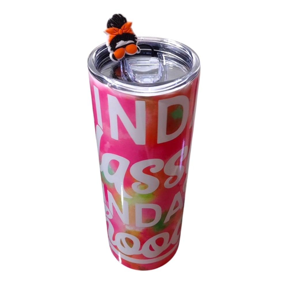 20 oz Oops! Tumbler Handmade Stainless Steel Straw And Straw Cover Included